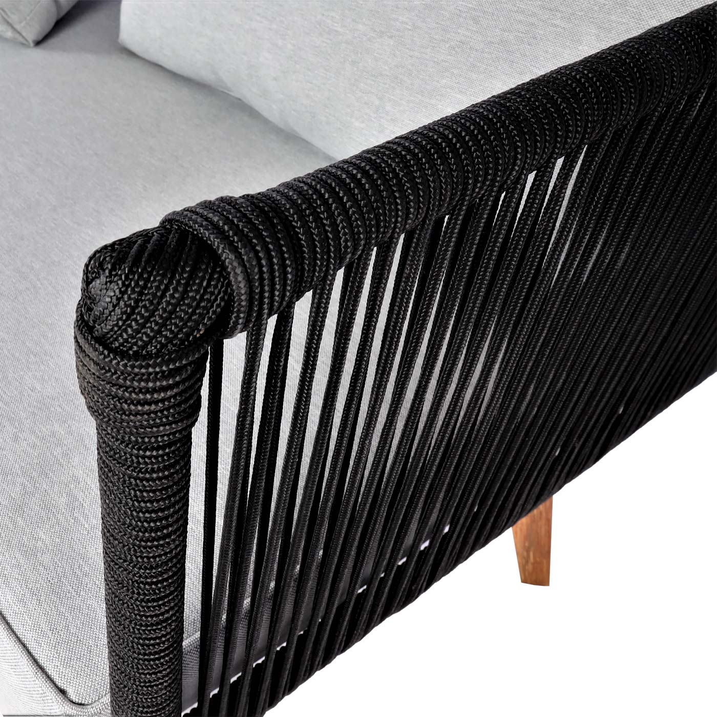 Tuinset MCW-L30, bankstel loungeset, acaciahout MVG-gecertificeerd ~ bekleding lichtgrijs