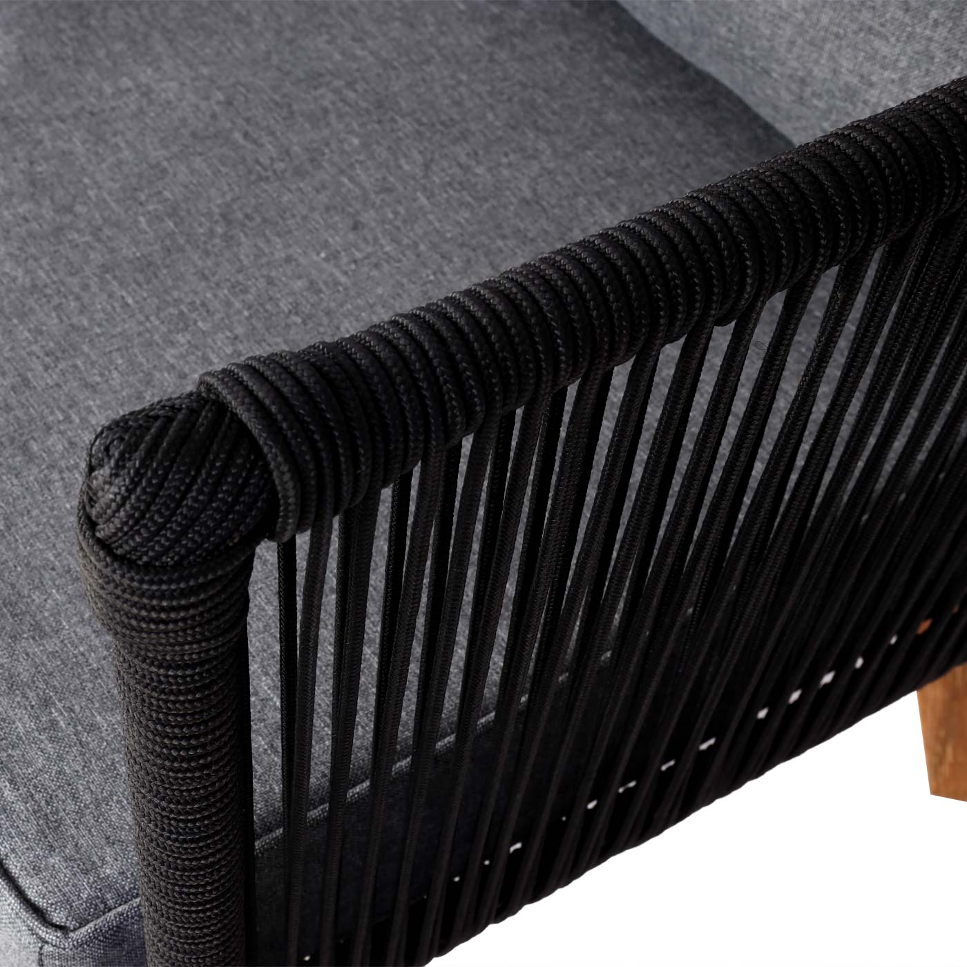 Tuinset MCW-L30, bankstel loungeset, acaciahout MVG-gecertificeerd ~ bekleding donkergrijs
