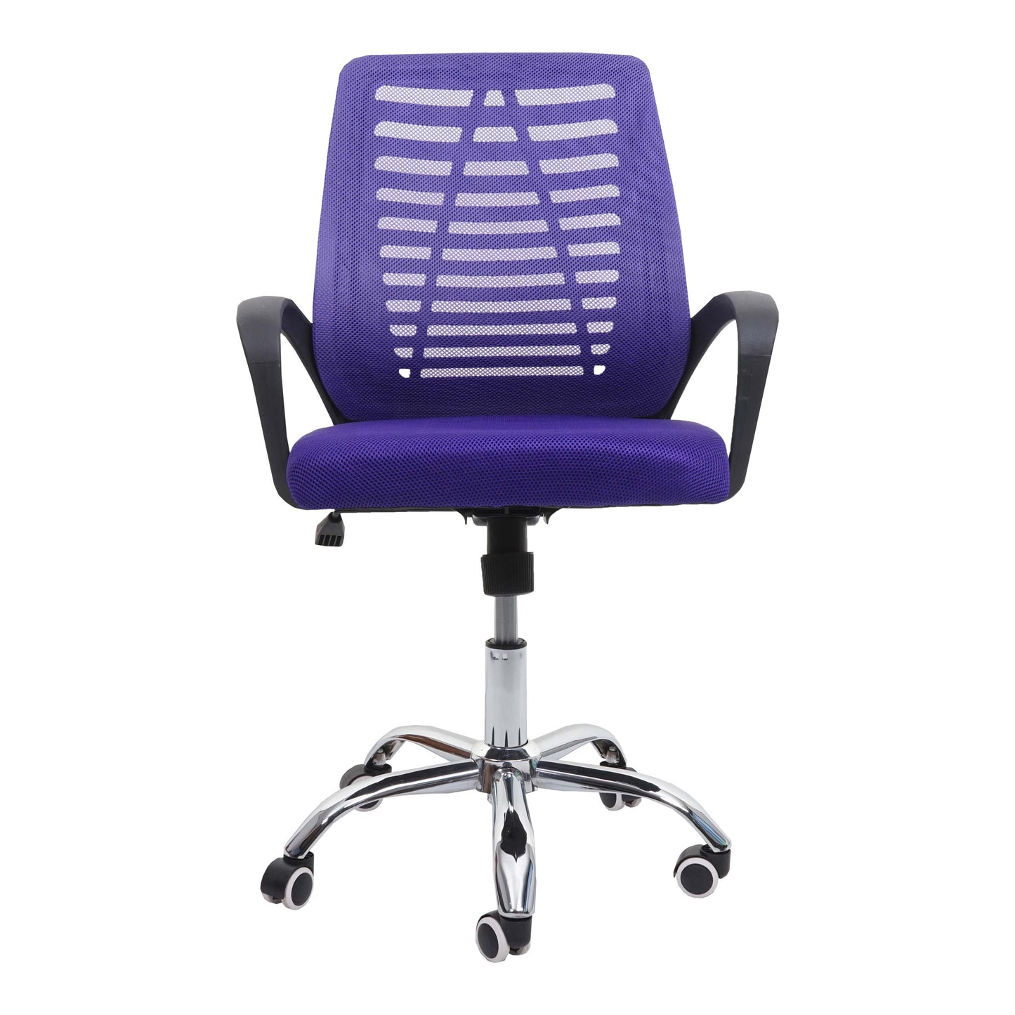 Bureaustoel MCW-L44, bureaustoel computerstoel, ergonomische rugleuning, netbespanning stof/textiel ~ paars