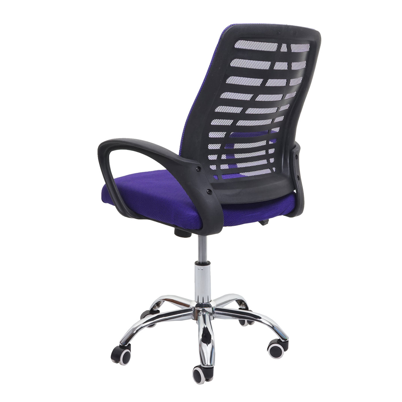 Bureaustoel MCW-L44, bureaustoel computerstoel, ergonomische rugleuning, netbespanning stof/textiel ~ paars