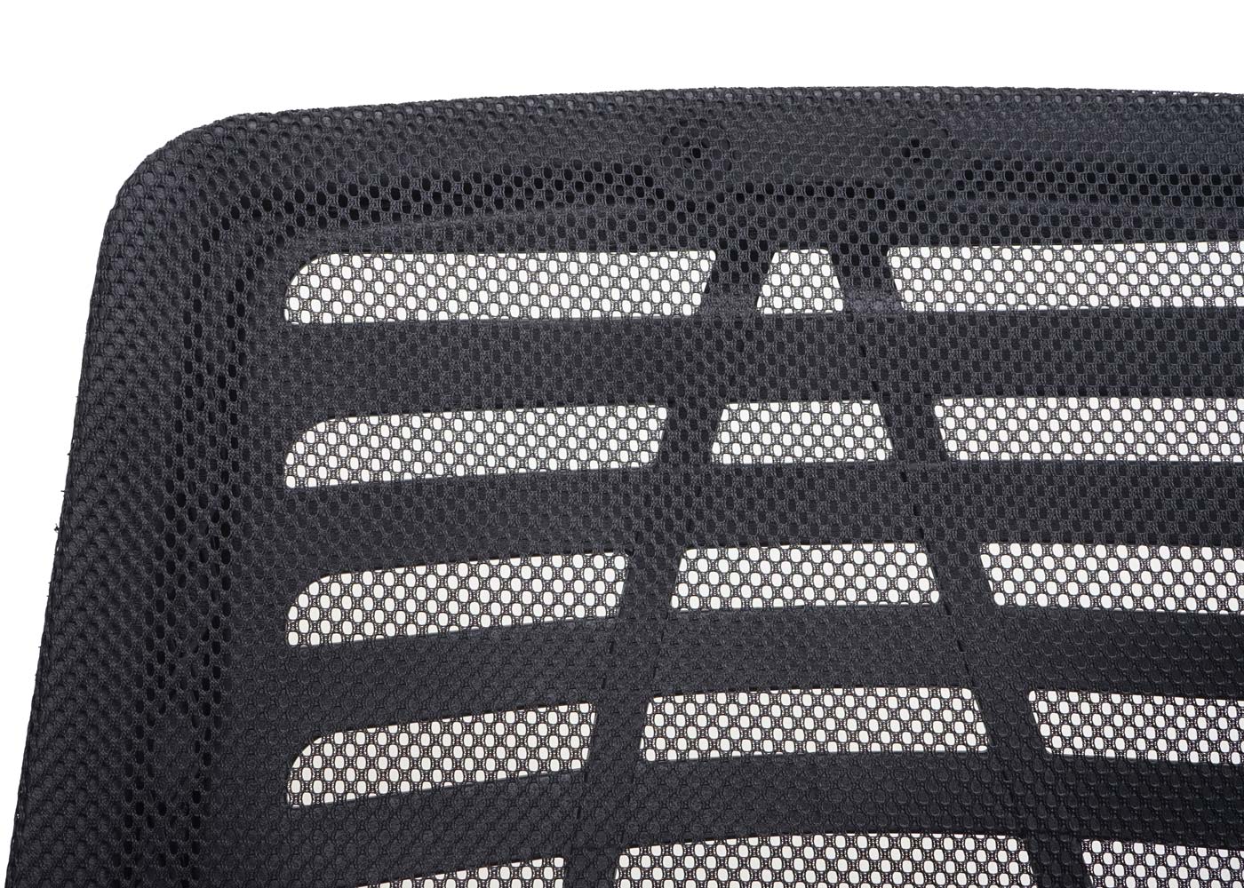 Bureaustoel MCW-L44, bureaustoel computerstoel, ergonomische rugleuning, netbespanning stof/textiel ~ zwart