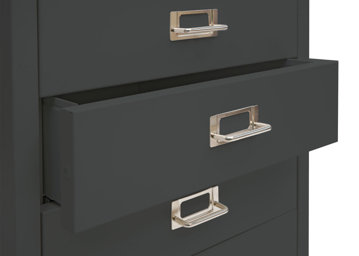 Verrijdbare ladekast MCW-L49, stalen ladekast archiefkast, metaal 75x40x41cm 5 laden ~ donkergrijs