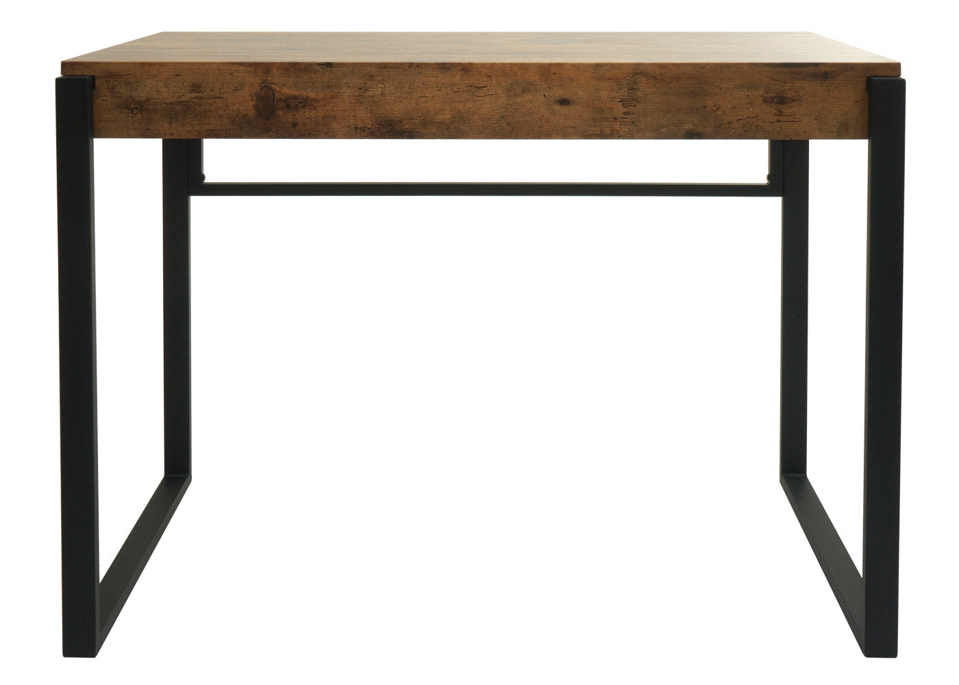 Bureau MCW-L53, bureau computer bureau werkblad, metaal 100x54cm ~ donker wild eiken