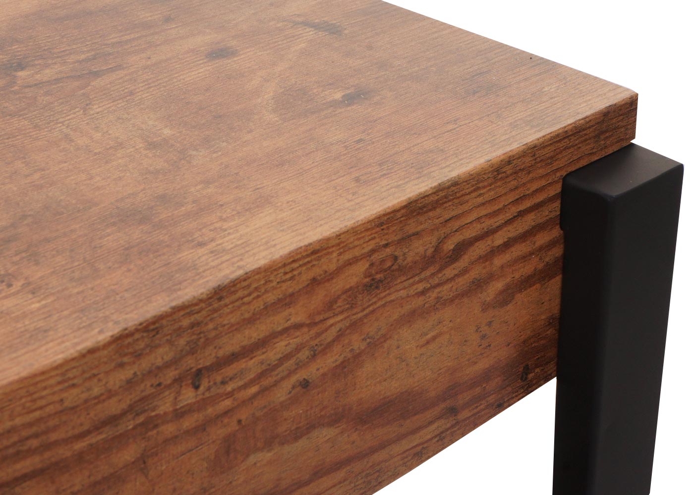 Salontafel MCW-L53, woonkamertafel bijzettafel sofatafel, metaal 43x110x64cm ~ donker wild eiken