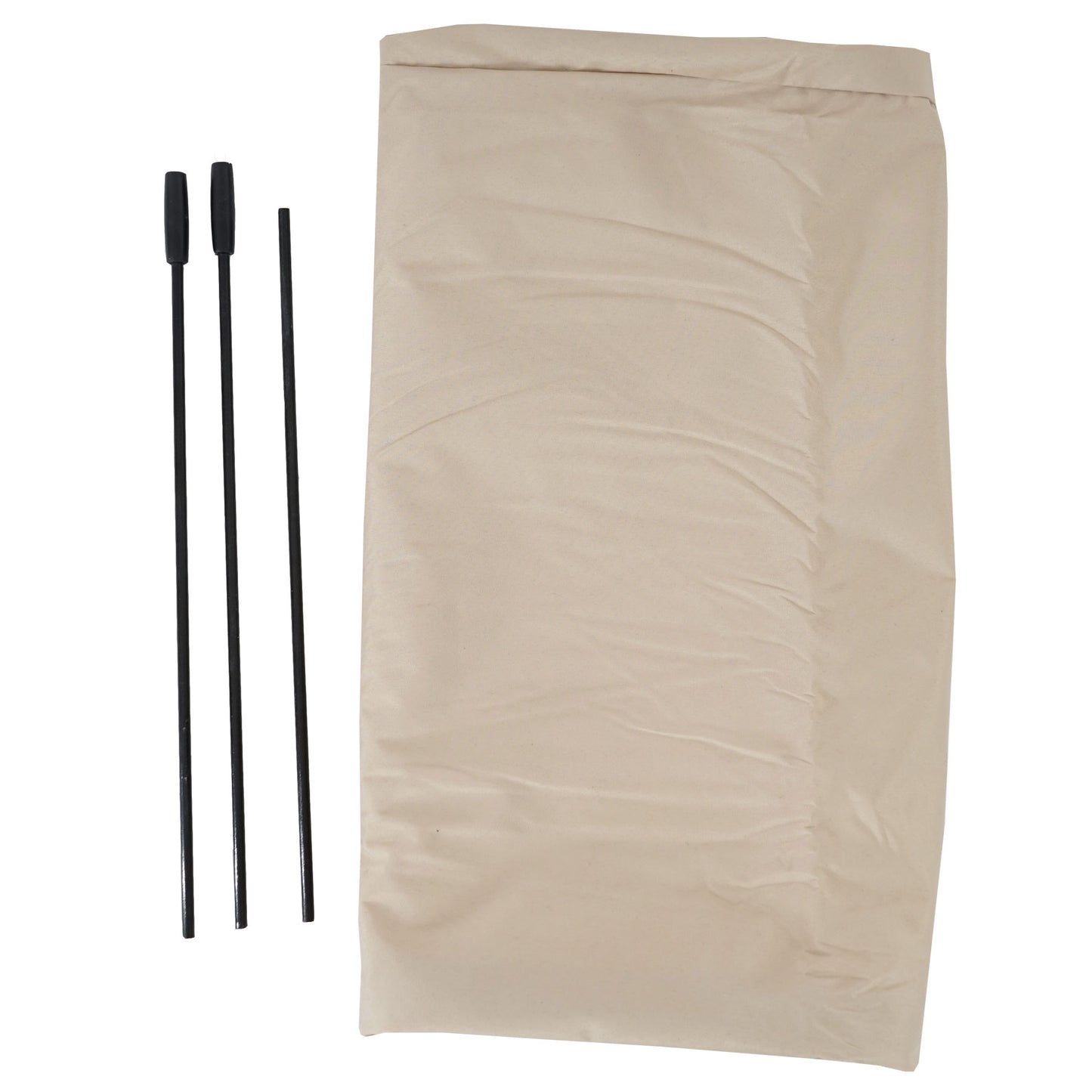 Beschermhoes MCW voor zweefparasol tot 3,5 m, hoes met rits ~ crème