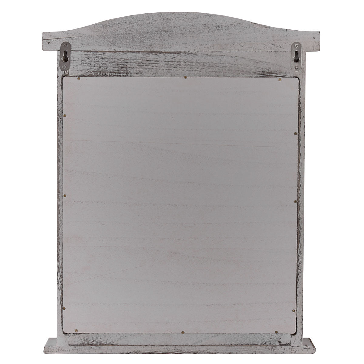 Wandspiegel raam met luiken 53x42x5cm ~ grijs shabby