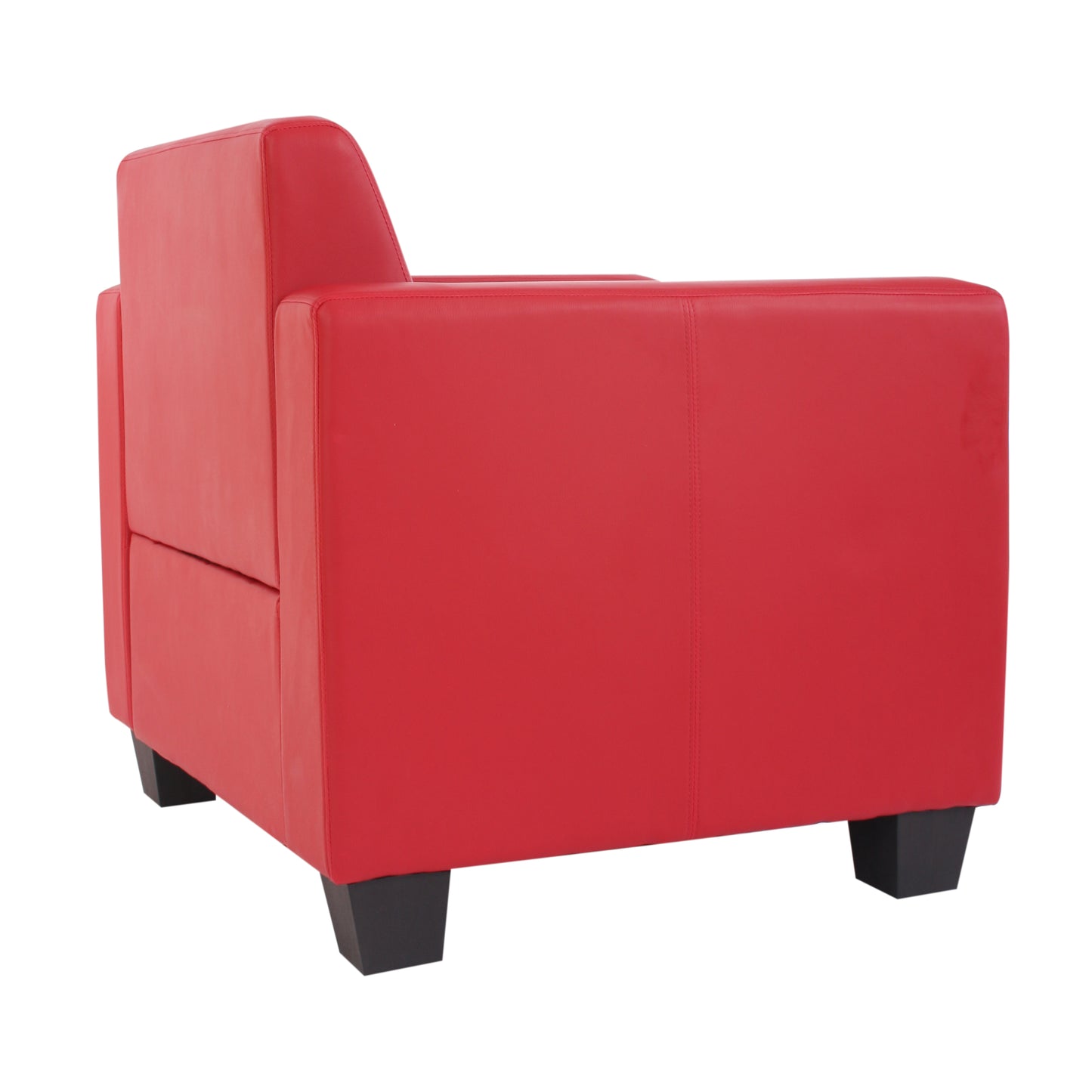 Modulaire loungestoel Lyon, kunstleer ~ rood
