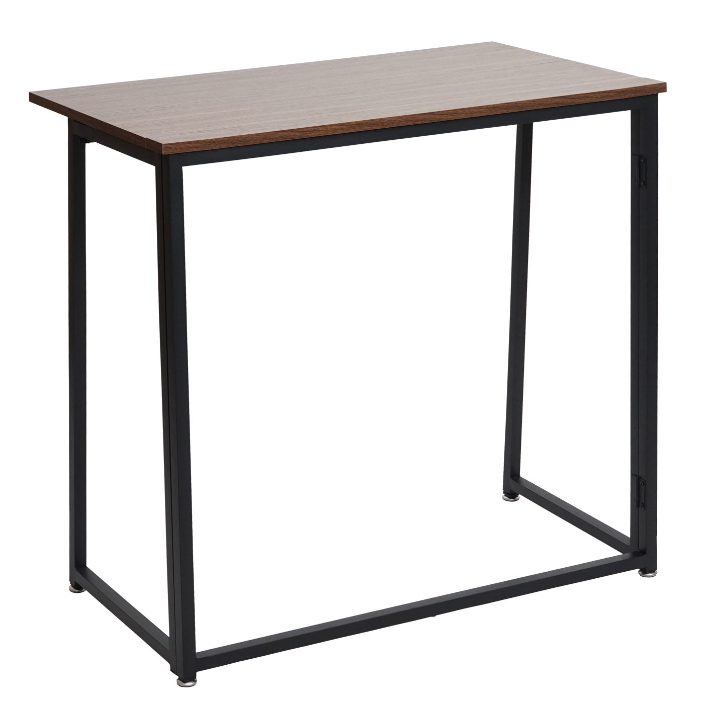 Bureau MCW-K67 opvouwbaar, consoletafel opvouwbare laptoptafel opbergtafel, 80x45cm, metaal MDF ~ zwart bruin