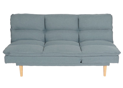 Slaapbank MCW-M79, slaapbank voor gasten, slaapfunctie ligoppervlak 180x110cm ~ stof/textiel blauw-grijs