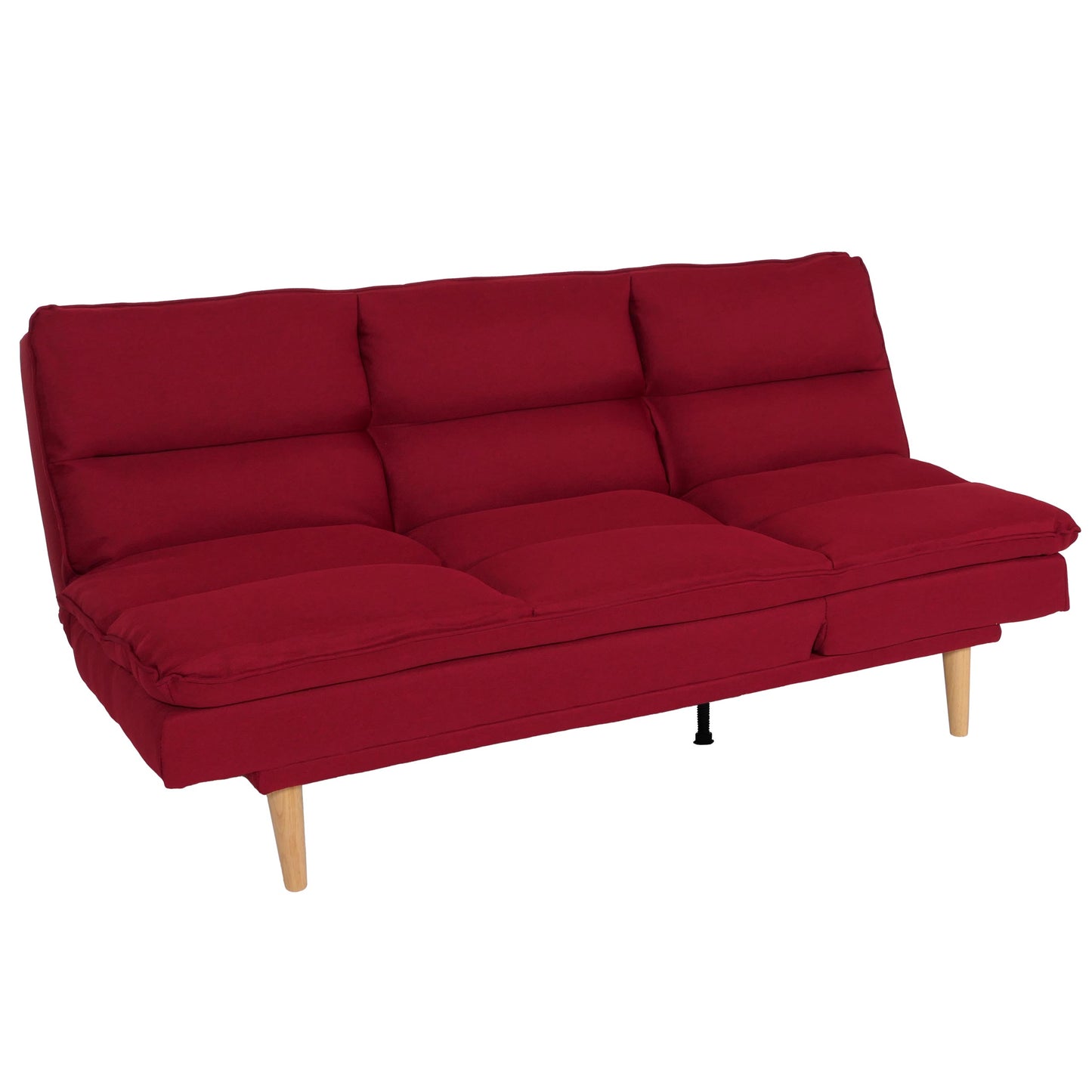 Slaapbank MCW-M79, slaapbank voor gasten, slaapfunctie ligoppervlak 180x110cm ~ stof/textiel bordeaux