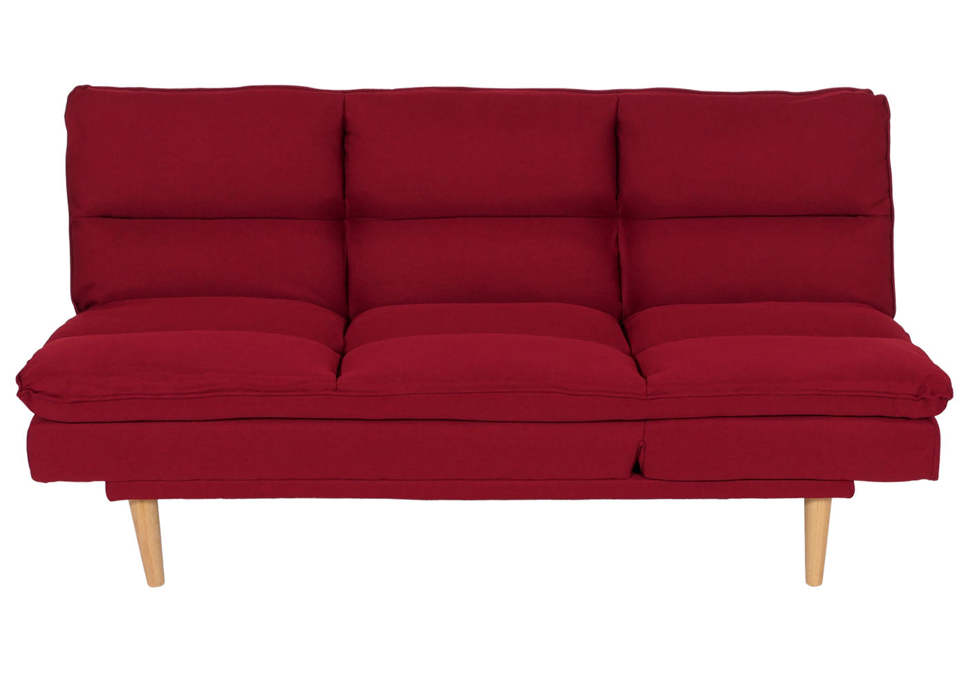 Slaapbank MCW-M79, slaapbank voor gasten, slaapfunctie ligoppervlak 180x110cm ~ stof/textiel bordeaux