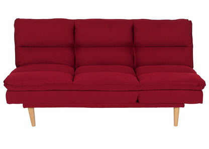 Slaapbank MCW-M79, slaapbank voor gasten, slaapfunctie ligoppervlak 180x110cm ~ stof/textiel bordeaux