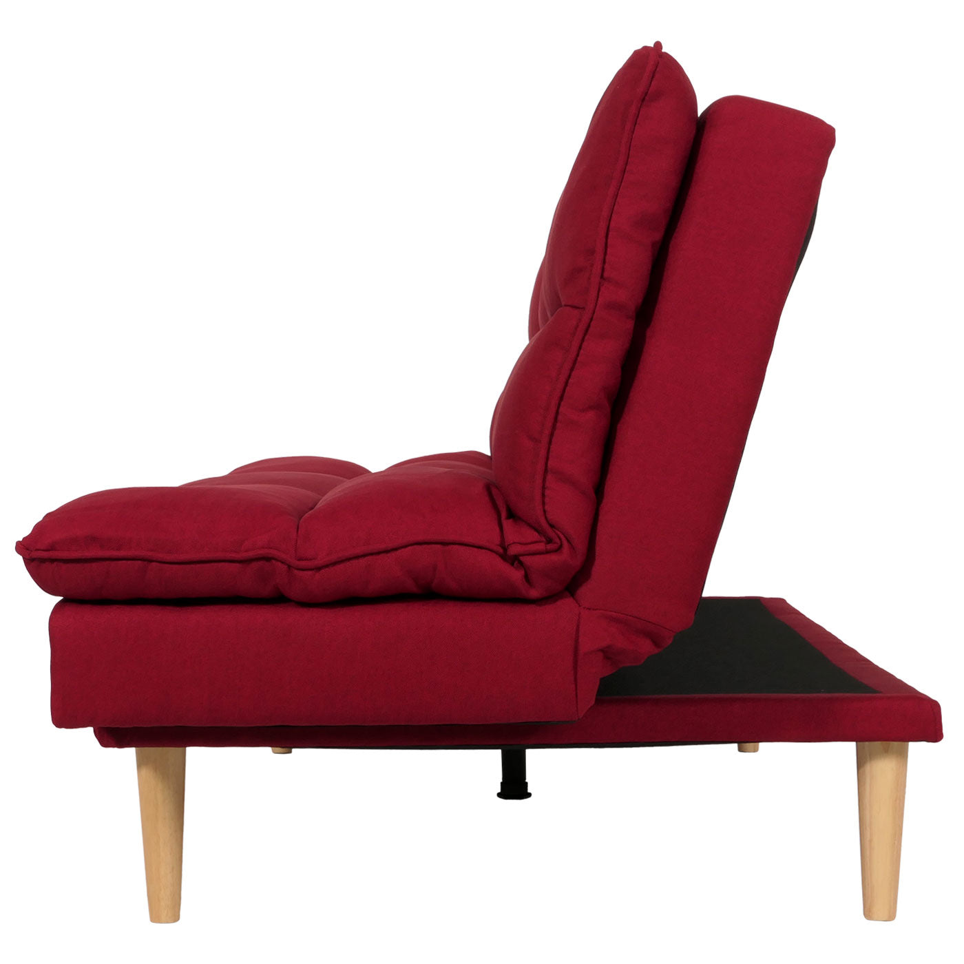 Slaapbank MCW-M79, slaapbank voor gasten, slaapfunctie ligoppervlak 180x110cm ~ stof/textiel bordeaux