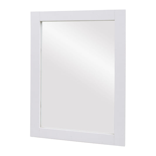 Wandspiegel MCW-L86, badkamerspiegel badkamermeubel spiegel, MVG-gecertificeerd 72x52cm ~ wit