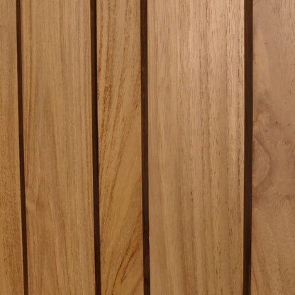 Teak badkamerset MCW-M72, wastafel hoge kast wandplank wandspiegel wastafel, hoogwaardige B-kwaliteit teakhout