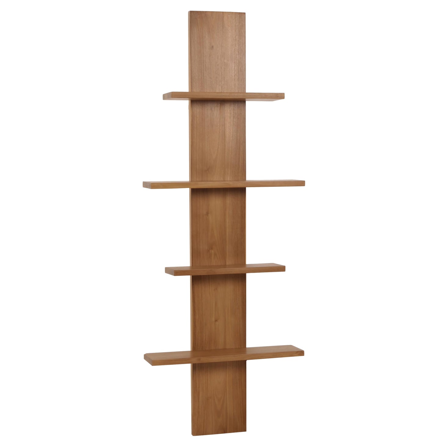 Teak wandplank MCW-M72, badkamerplank Hangplank, hoogwaardige B-kwaliteit teak (kernhout, 20-30 jaar), 51x56x15cm