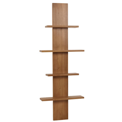 Teak wandplank MCW-M72, badkamerplank Hangplank, hoogwaardige B-kwaliteit teak (kernhout, 20-30 jaar), 51x56x15cm