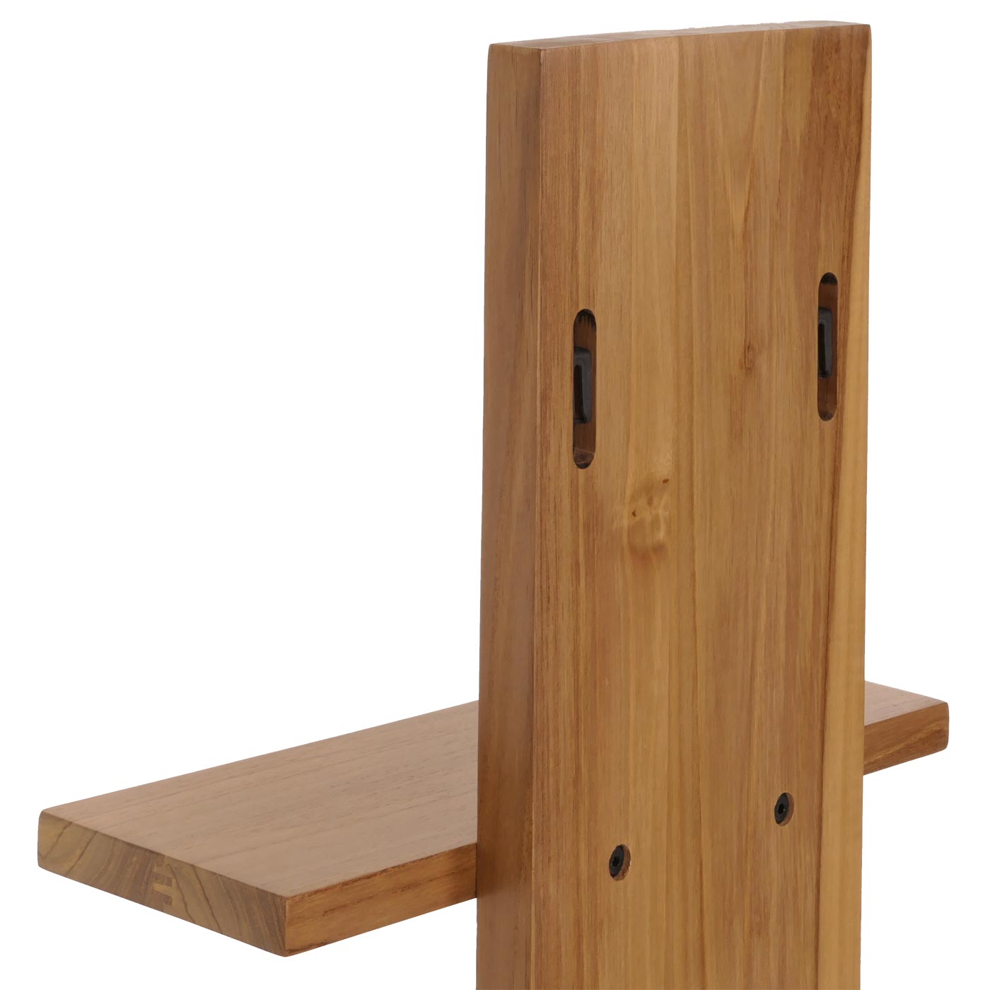 Teak wandplank MCW-M72, badkamerplank Hangplank, hoogwaardige B-kwaliteit teak (kernhout, 20-30 jaar), 51x56x15cm