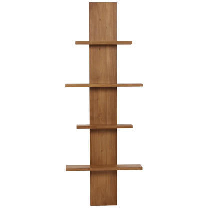 Teak badkamerset MCW-M72, wastafel hoge kast wandplank wandspiegel wastafel, hoogwaardige B-kwaliteit teakhout