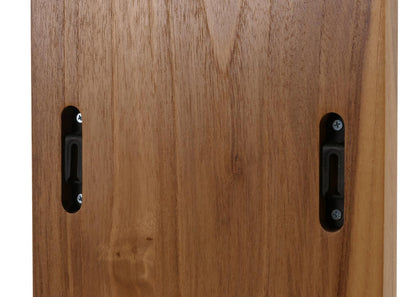 Teak wandplank MCW-M72, badkamerplank Hangplank, hoogwaardige B-kwaliteit teak (kernhout, 20-30 jaar), 51x56x15cm