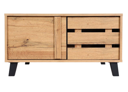 Salontafel MCW-M46, woonkamertafel sofatafel bijzettafel, 2 opbergvakken 43x81x81cm, natuurlijke kleur