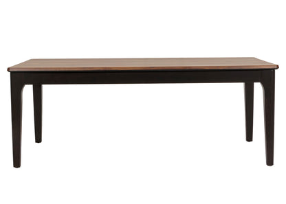 Salontafel MCW-M55, bijzettafel sofatafel massief hout HDF laminaat melamine 46x120x70cm sheesham hout look donkere poten