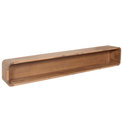 Wandplank MCW-M47, hangende plank Zwevende plank, plank, acacia massief hout gebeitst 160cm 9kg