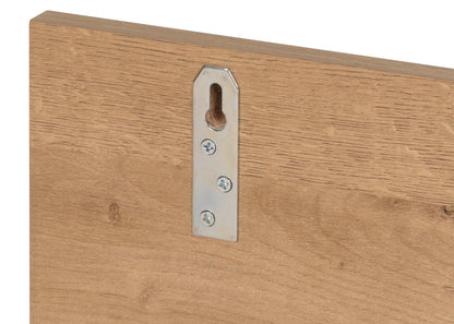 Wandplank MCW-M48, Hangplank Houten plank Zwevende plank, 3 vakken Massief mangohout 20x120x21cm ~ naturel
