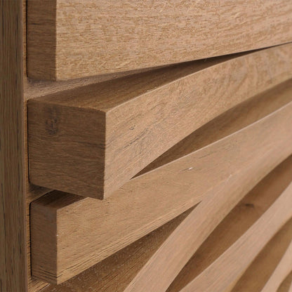 Salontafel MCW-M49, woonkamer tafel, 3D ontwerp 2 laden massief hout mango metaal 46x110x55cm ~ natuur