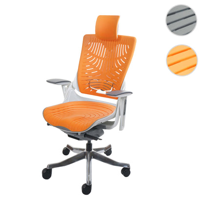 Bureaustoel MERRYFAIR Wau 2b, bureaustoel draaistoel, harde kuip, ergonomisch ~ oranje