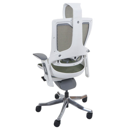 Bureaustoel MERRYFAIR Wau 2, bureaustoel draaistoel, bekleed/mesh, ergonomisch ~ groen