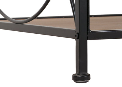 Salontafel MCW-N30, woonkamertafel sofatafel bijzettafel, plank massief hout MDF, 51x120x61cm