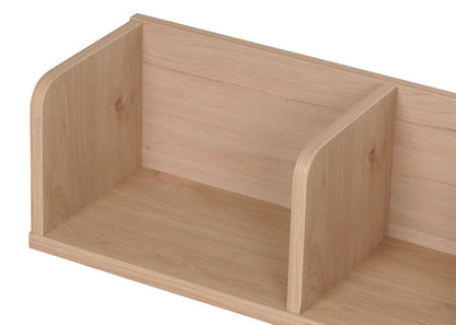Wandplank MCW-M48, Hangplank Houten plank Zwevende plank, 3 vakken Mangohout 20x120x21cm ~ beige