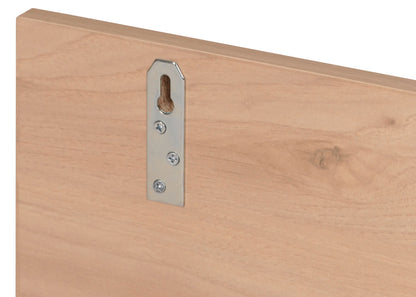 Wandplank MCW-M48, Hangplank Houten plank Zwevende plank, 3 vakken Mangohout 20x120x21cm ~ beige