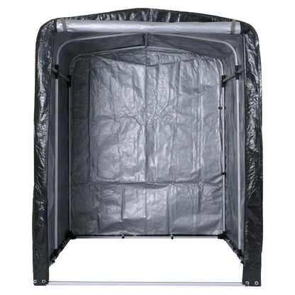 Tuinhuisje MCW-N61, tuinhuisje gereedschap tuinhuisje, aluminium UV-bescherming waterdicht, 201x157x201cm ~ antraciet