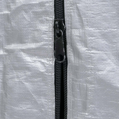 Tuinhuisje MCW-N61, tuinhuisje gereedschap tuinhuisje, aluminium UV-bescherming waterdicht, 201x121x201cm ~ zilver