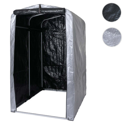 Tuinhuisje MCW-N61, tuinhuisje gereedschap tuinhuisje, aluminium UV-bescherming waterdicht, 201x121x201cm ~ zilver