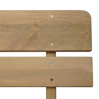 Tuinbank MCW-L66, houten parkbank, horecakwaliteit, massief hout 148cm ~ naturel