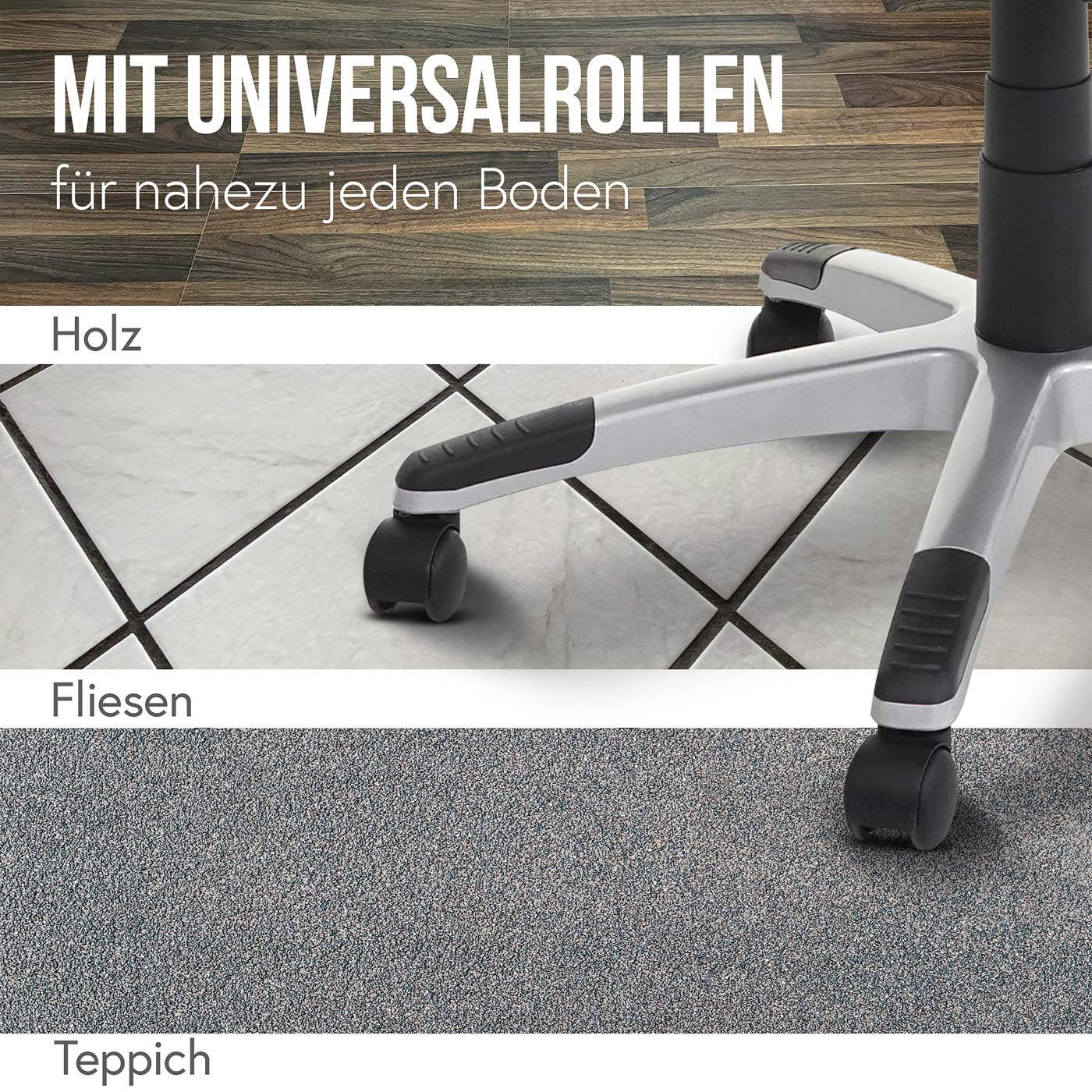 Bureaustoel MCW-A71, directiedraaistoel, kunstleer ~ zwart