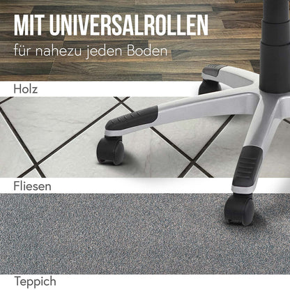 Bureaustoel MCW-A71, directiedraaistoel, kunstleer ~ zwart