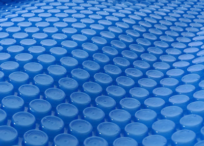 Zwembadafdekking Warmtezeil Afdekzeil Zonnezeil Zonnezeil, dikte: 400 µm ~ rechthoekig 3x2m blauw