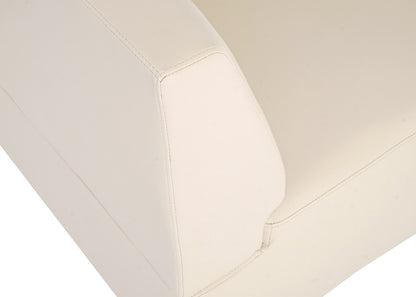 Modulaire hoekeenheid Lyon, kunstleer ~ crème
