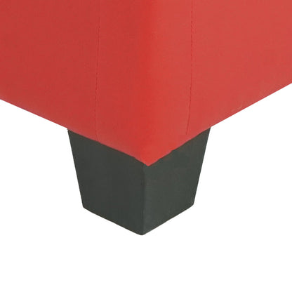 Modulaire hoekeenheid Lyon, kunstleer ~ rood