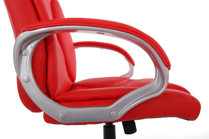 Bureaustoel Bureaustoel Basel, kunstleer ~ rood