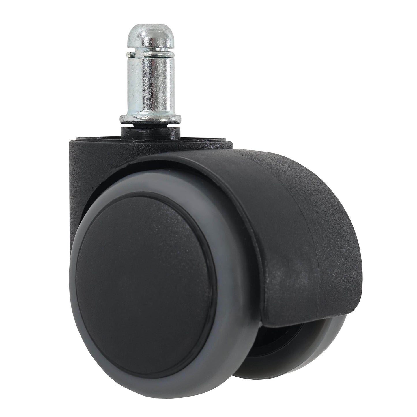 Set van 5 harde vloeren wielen MCW-H86, bureaustoel wielen, 150kg draagvermogen Ø 11mm ~ grijs
