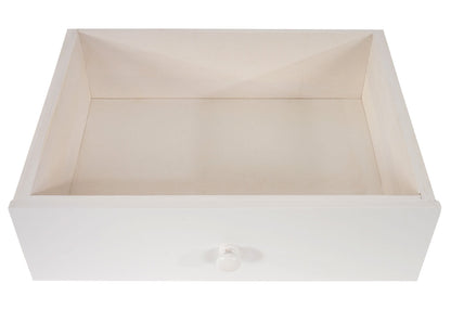 Ladekast Malmö T271, bijzettafel nachtkastje kast, retro design 59x40x30cm ~ lade wit