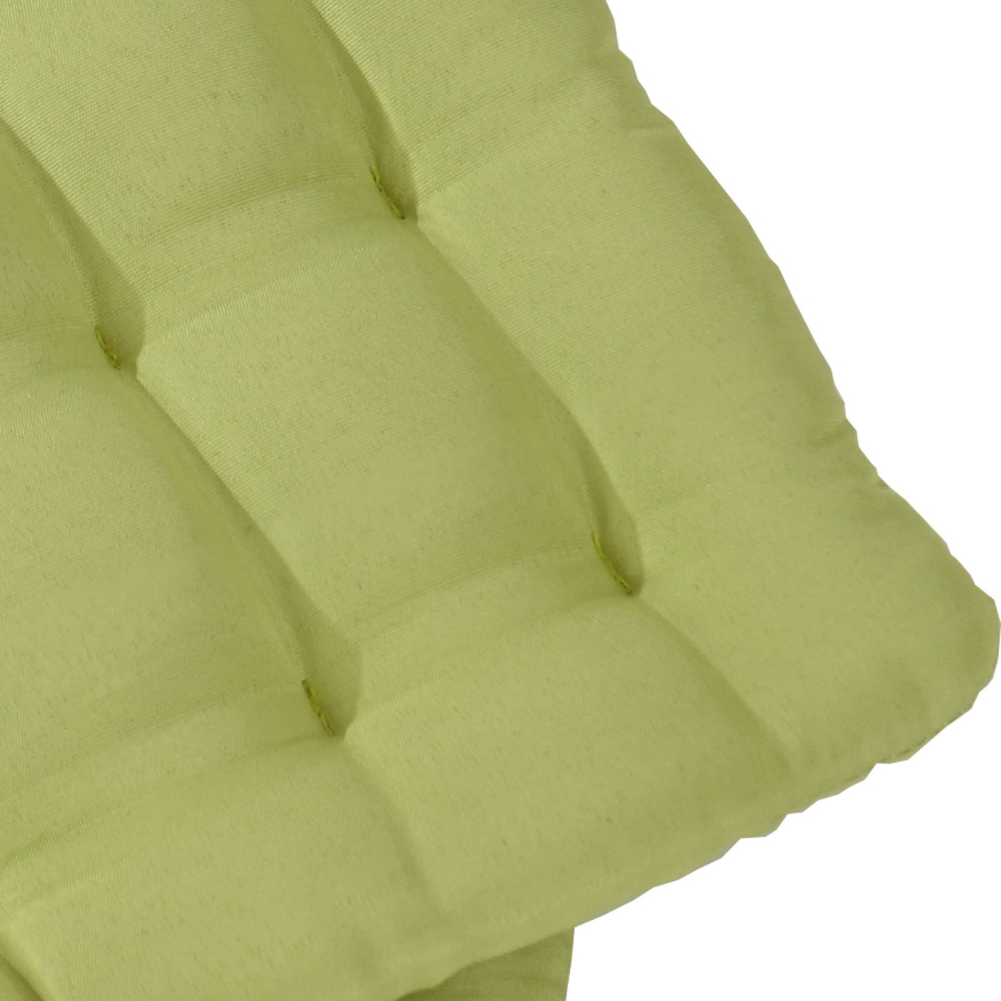 Set van 2 zitkussens Canberra, stoelkussen 43x41x3cm ~ lichtgroen