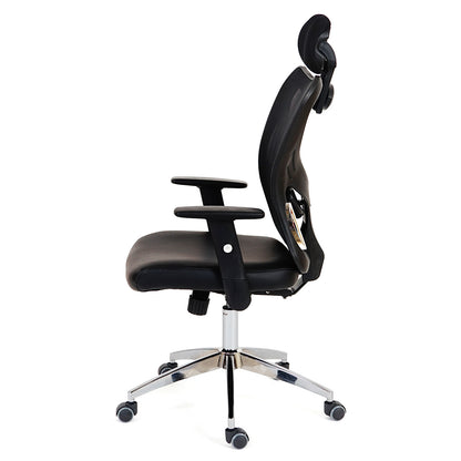 Professionele bureaustoel Atlanta, bureaustoel bureaustoel, kunstleer ~ zwart
