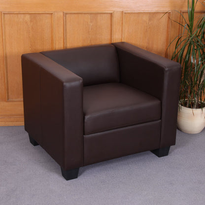 3-1-1 Bankstel Bankstel Loungebank Lille ~ kunstleer, koffie