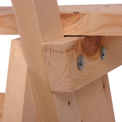 Houten bank Tuinbank Parkbank Oslo 148cm catering kwaliteit massief ~ natuur